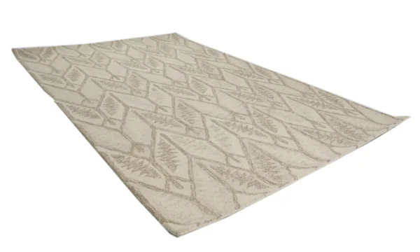 Graphite Glow Lattice Luxe Hand-Tufted Rug - Image 2