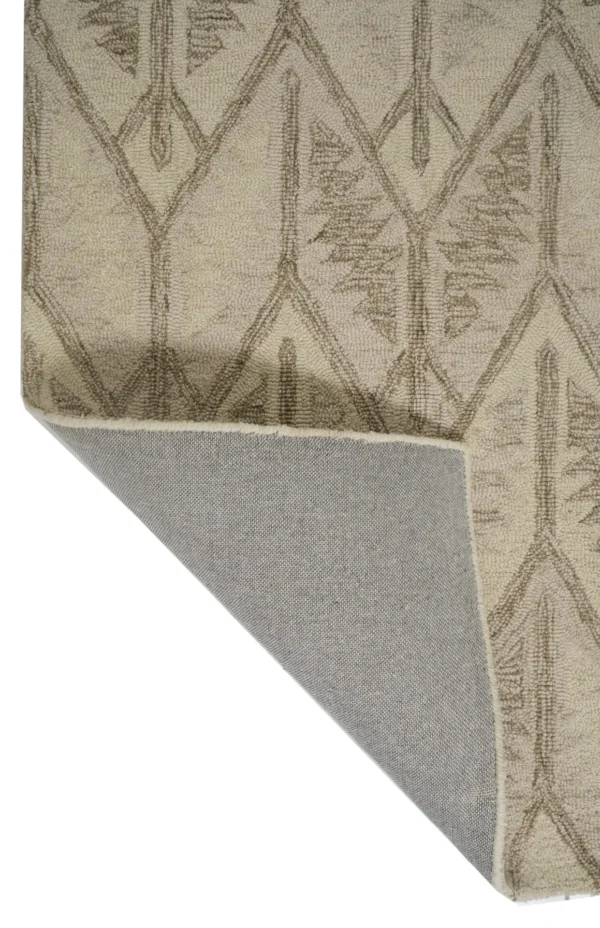 Graphite Glow Lattice Luxe Hand-Tufted Rug - Image 4